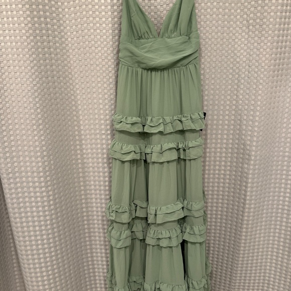 Sage Green Maxi Dress - Picture 2 of 4